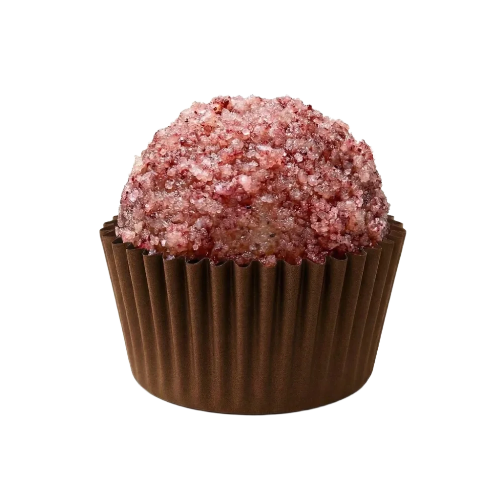 Čoko Malina – čokoládové brigadeiro s ovocní crumble